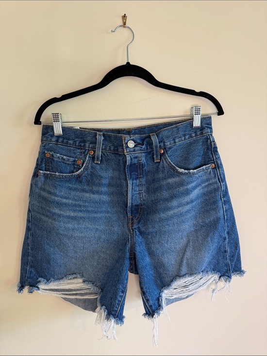 Levi's Pants - Levi's Distressed Blue Denim Cutoff Shorts